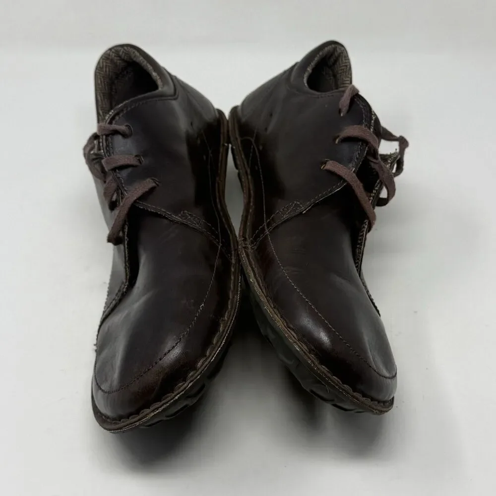 Patagonia Loulu Shoes Mens 14 Brown Leather Outdoor Walking Minimalist Lace Up